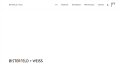Desktop Screenshot of bisterfeldundweiss.de