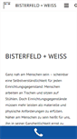 Mobile Screenshot of bisterfeldundweiss.de
